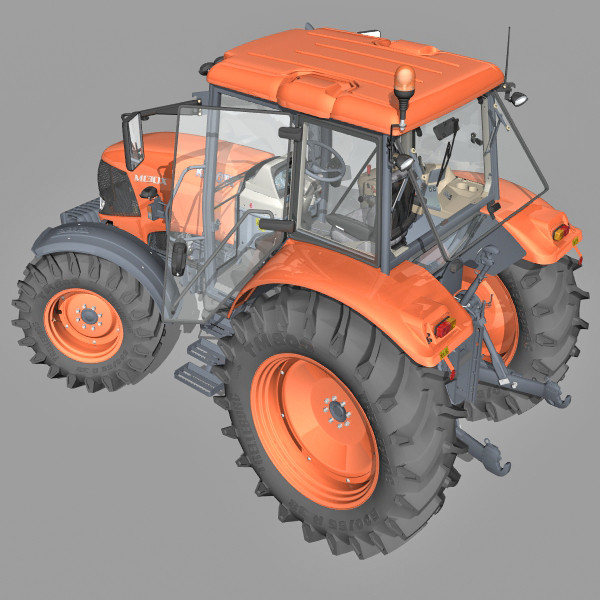 3d tractor agrimotor - KUBOTA M130X by IPF